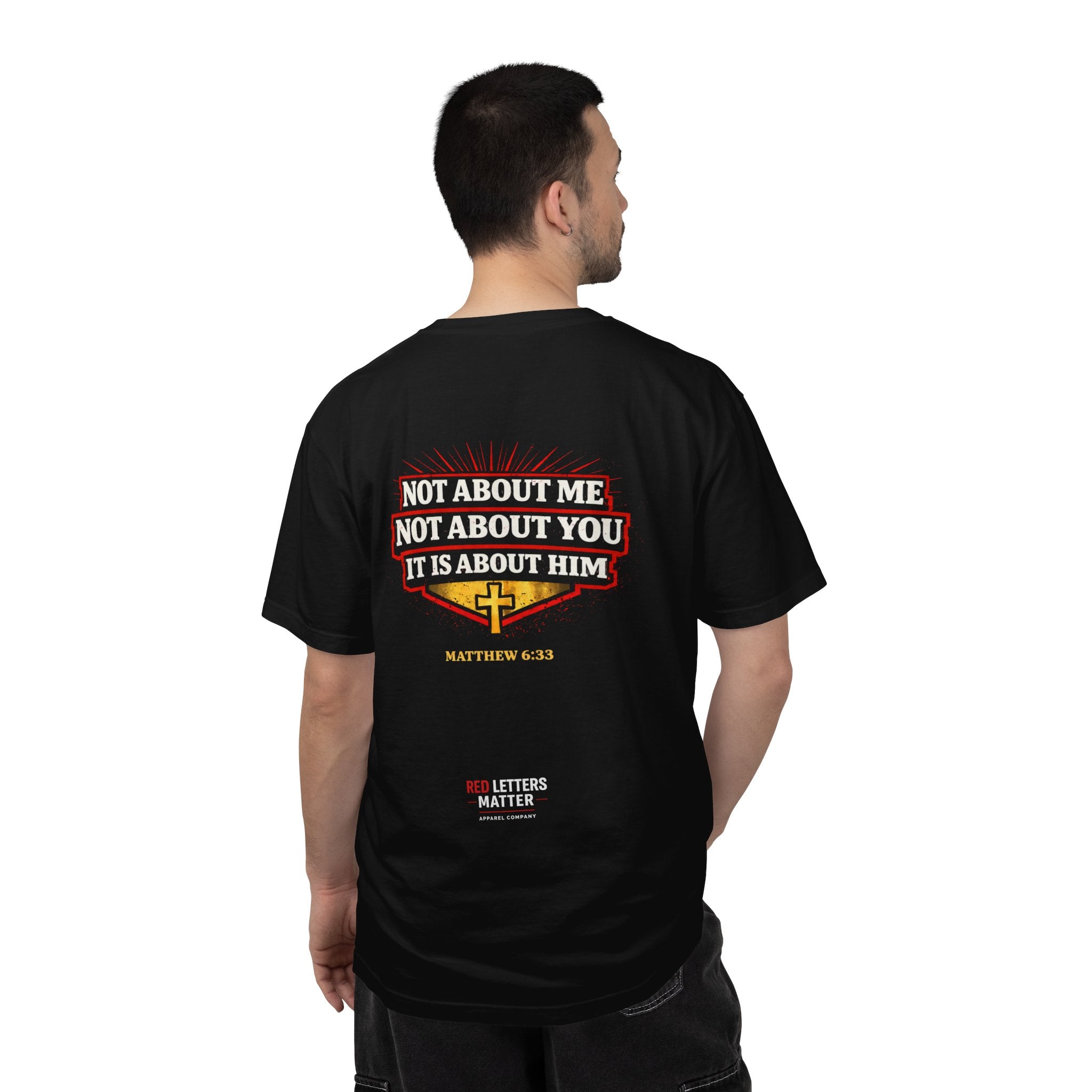 Unisex - Kingdom Minded T-Shirt — "Not About Me, Not About You, It Is About Him" Comfort Colors Tee