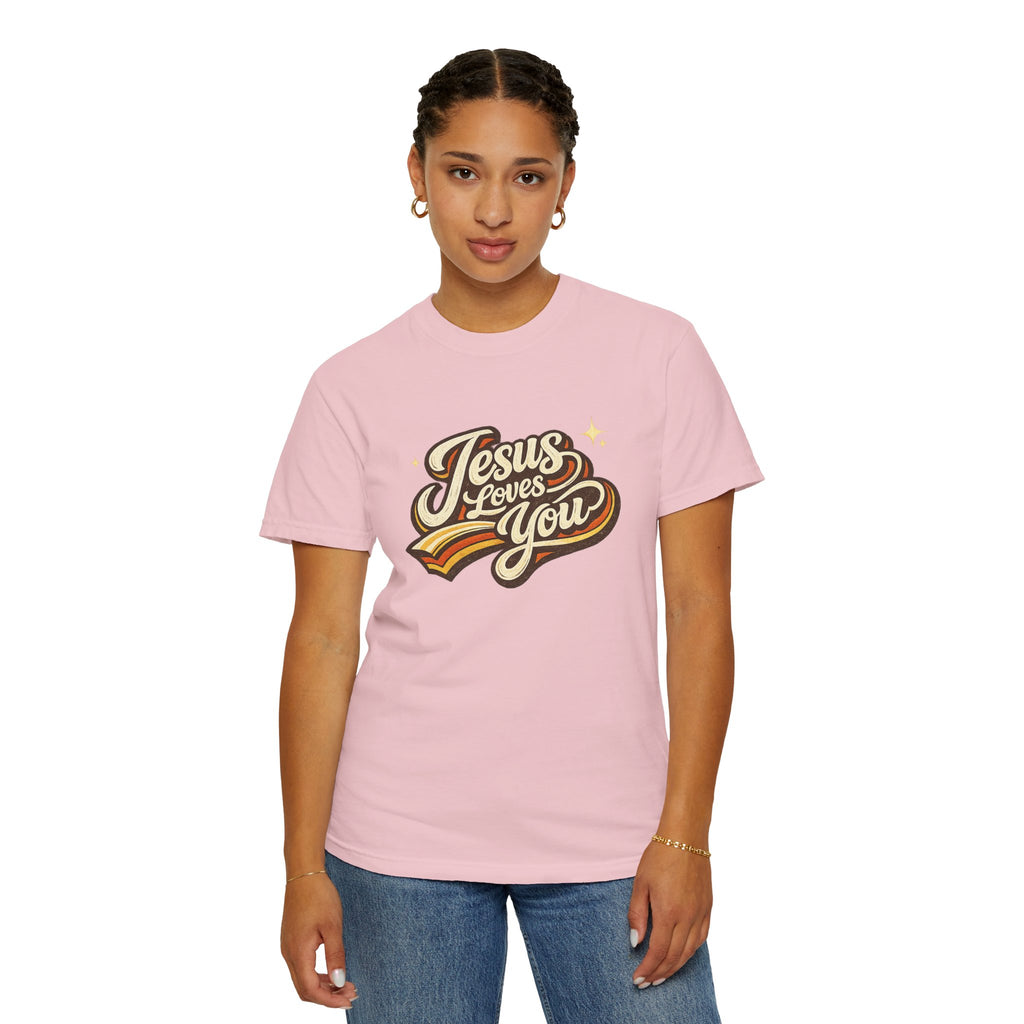 Unisex - Jesus Loves You "Love One Another" Comfort Colors T-Shirt