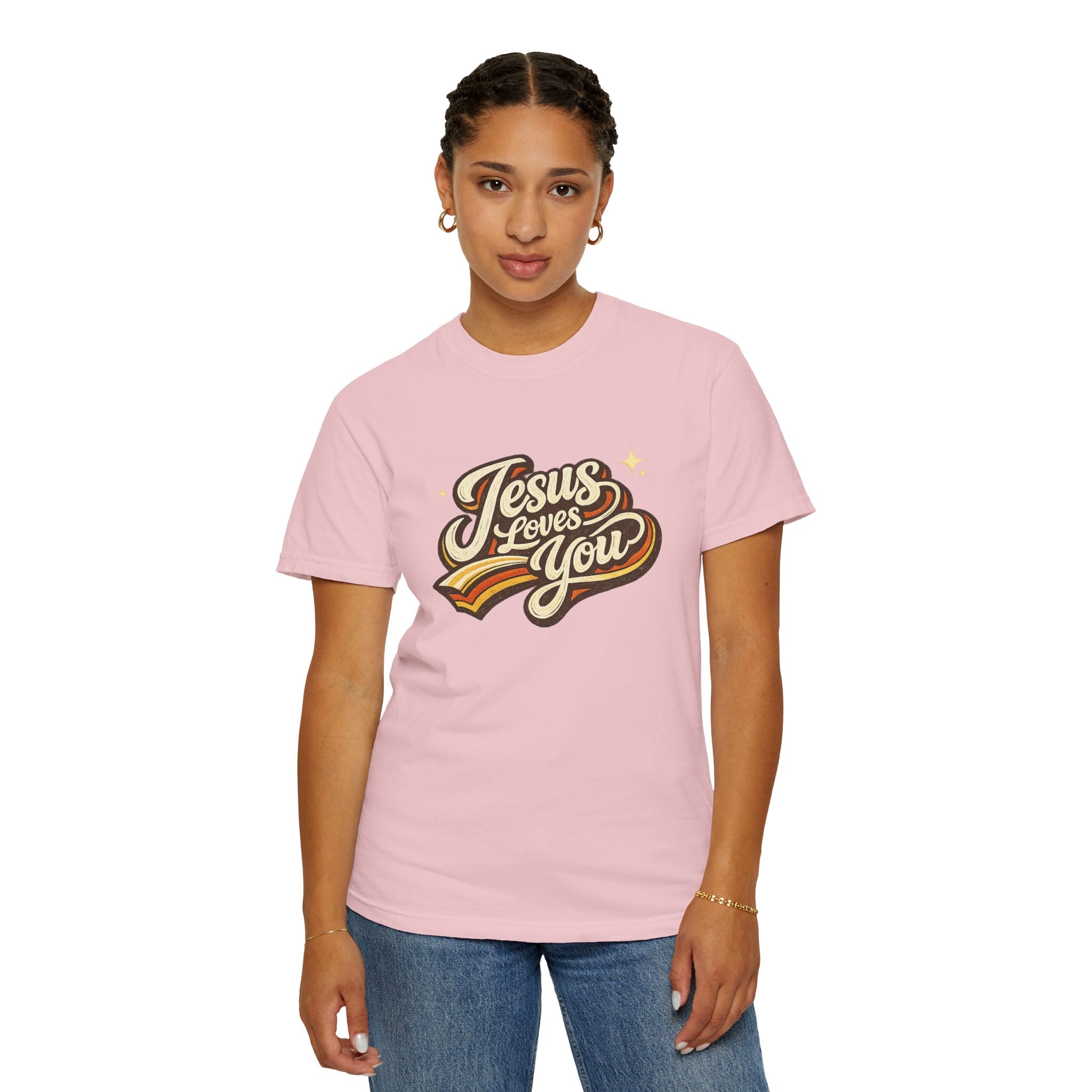 Unisex - Jesus Loves You "Love One Another" Comfort Colors T-Shirt