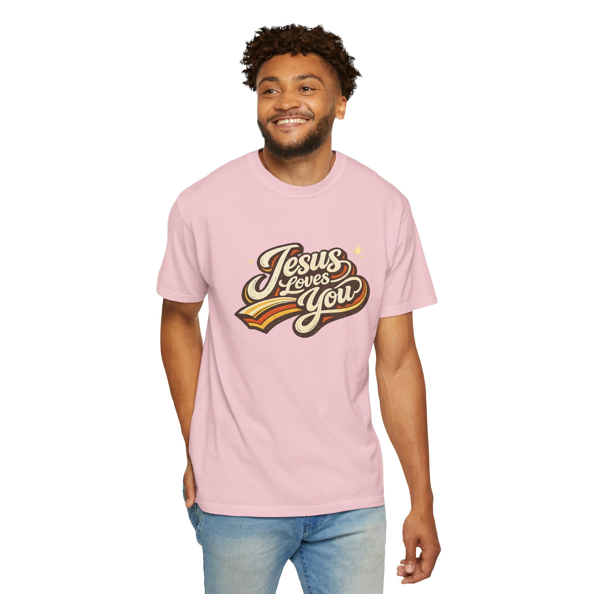 Unisex - Jesus Loves You "Love One Another" Comfort Colors T-Shirt