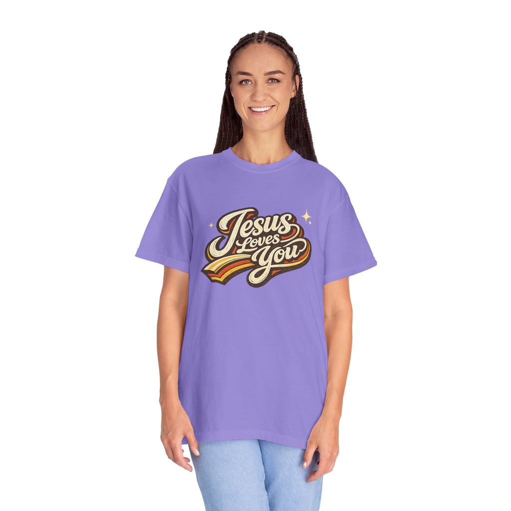 Unisex - Jesus Loves You "Love One Another" Comfort Colors T-Shirt