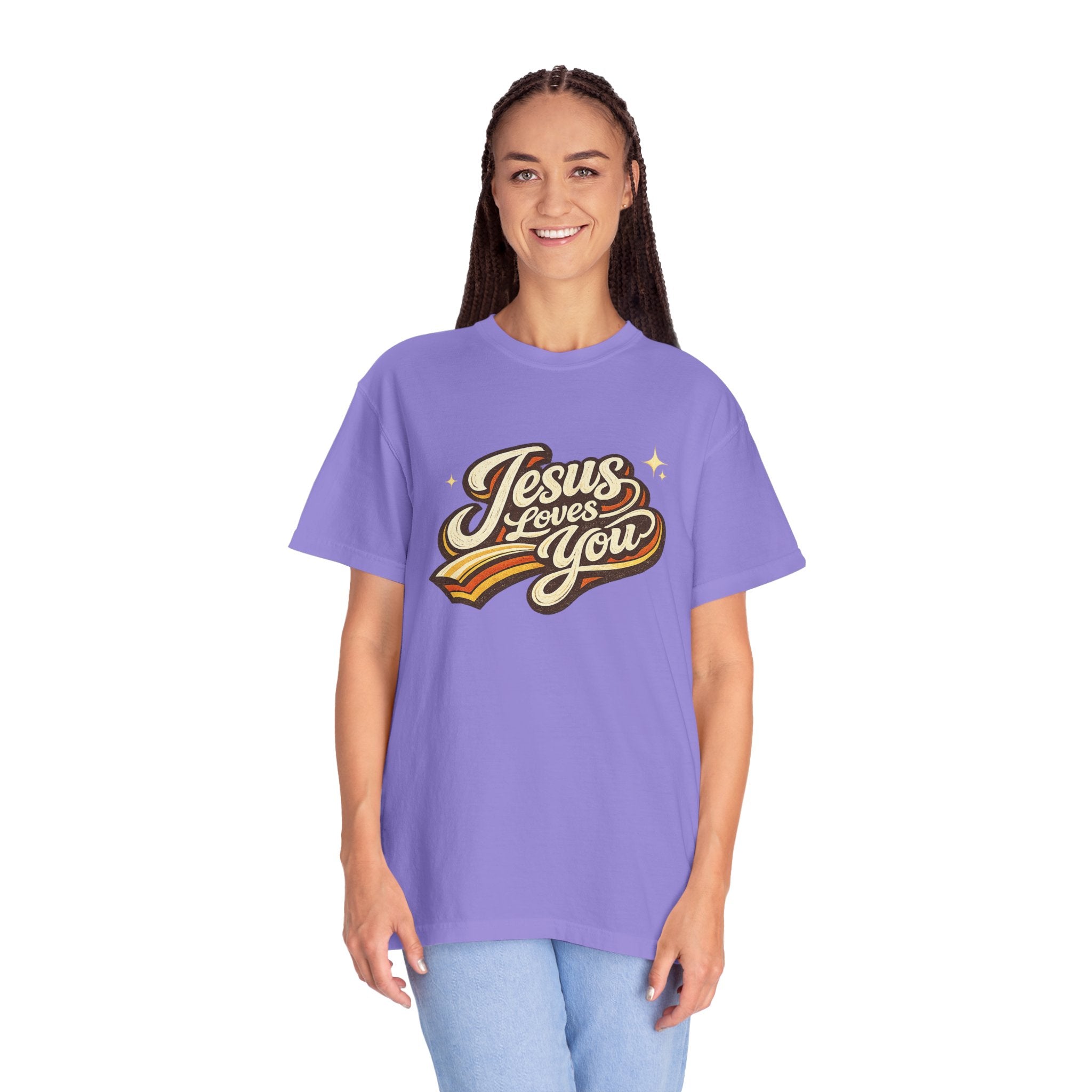 Unisex - Jesus Loves You "Love One Another" Comfort Colors T-Shirt