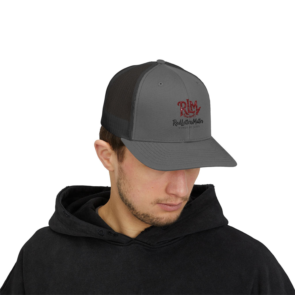 Real Letters Matter Embroidered Trucker Cap — RLM Snapback