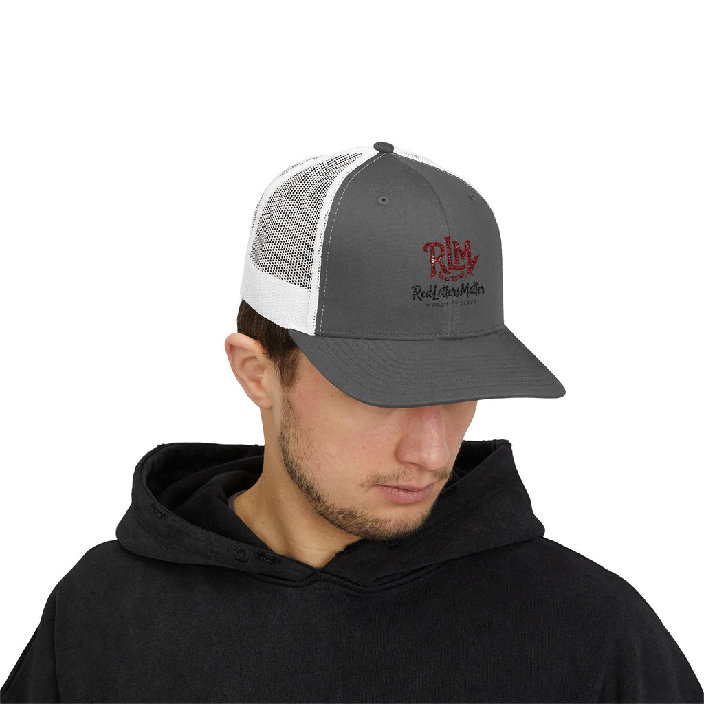 Real Letters Matter Embroidered Trucker Cap — RLM Snapback