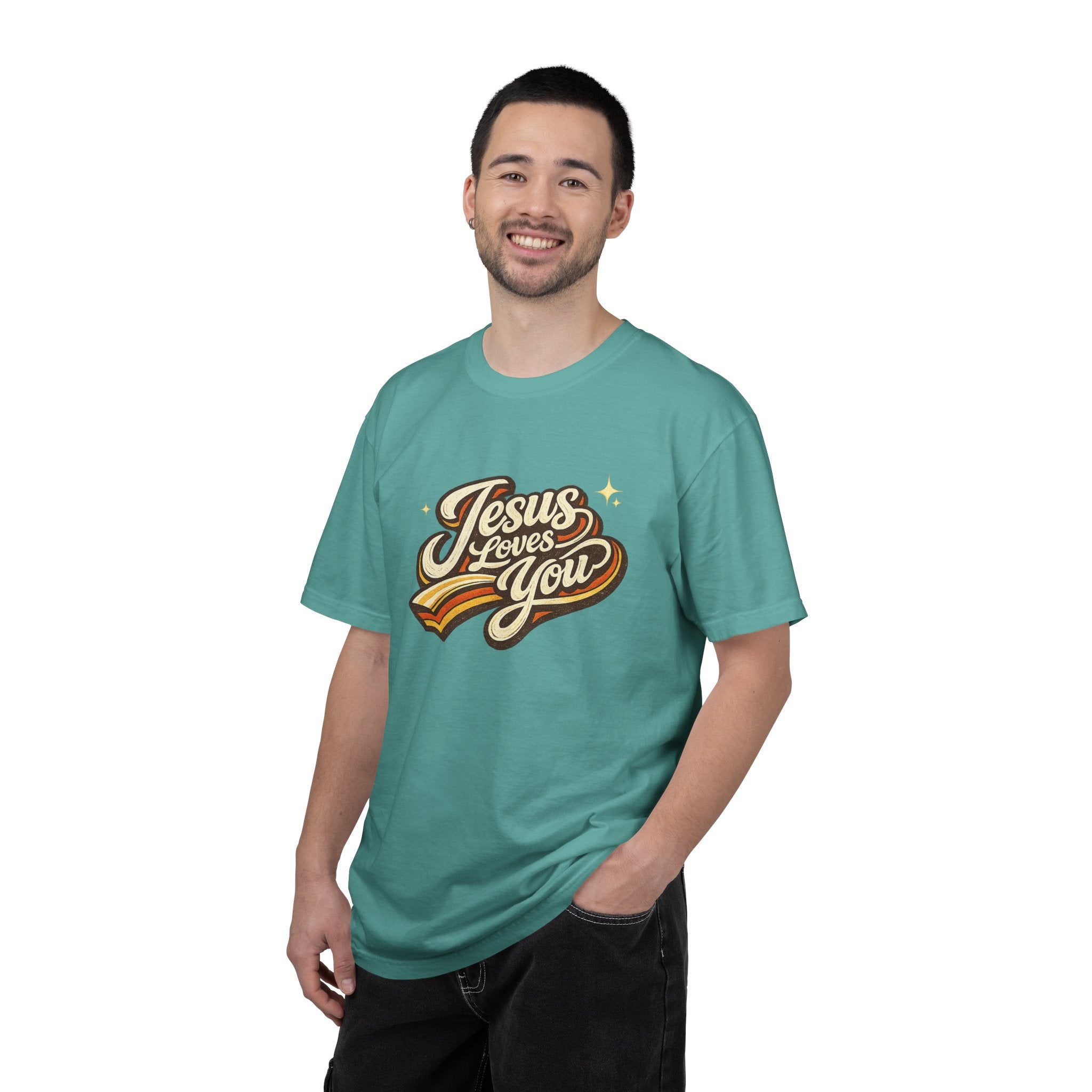 Unisex - Jesus Loves You "Love One Another" Comfort Colors T-Shirt