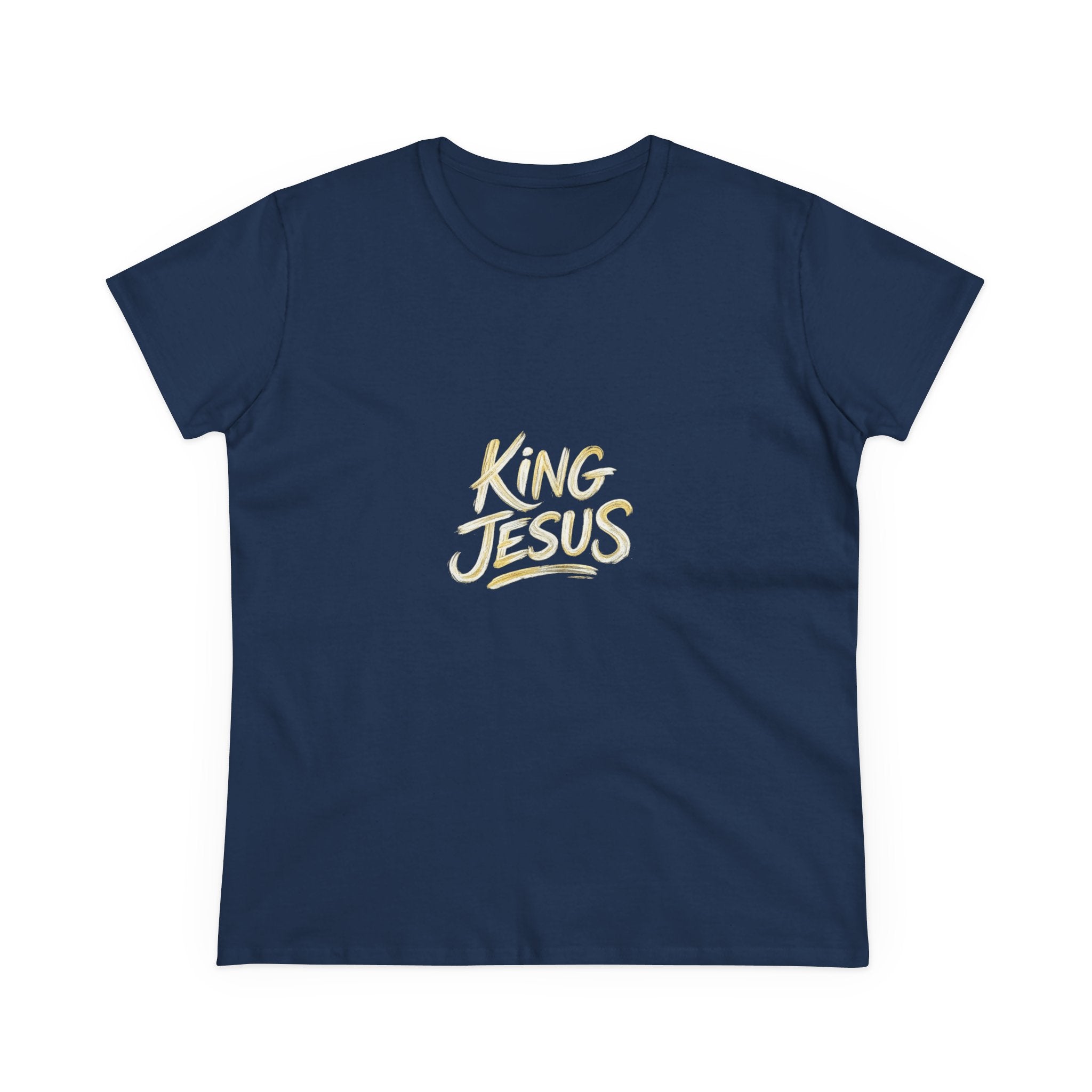 Women's King Jesus T-Shirt — "All Hail King Jesus" Christian Faith Tee