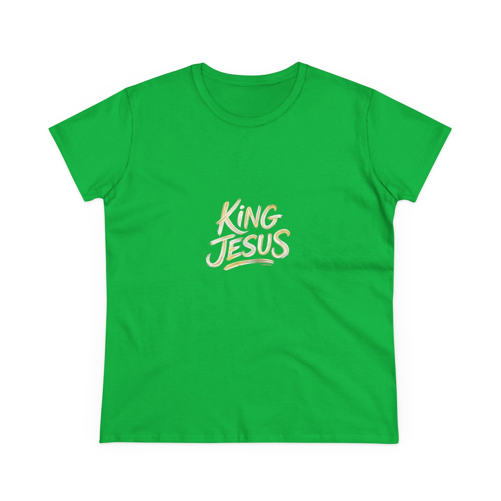 Women's King Jesus T-Shirt — "All Hail King Jesus" Christian Faith Tee