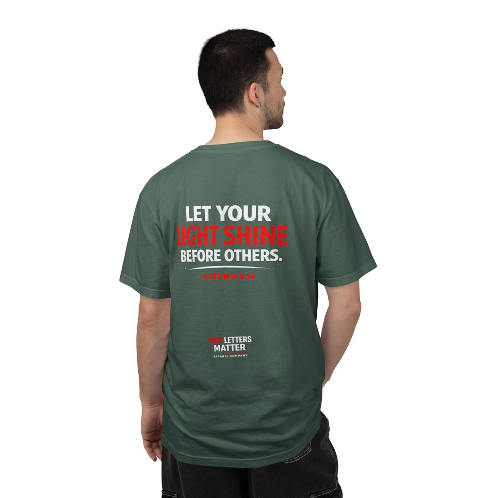 Red Letters Matter - Matthew 5:16 - Inspirational T-Shirt — Unisex Comfort Colors Tee