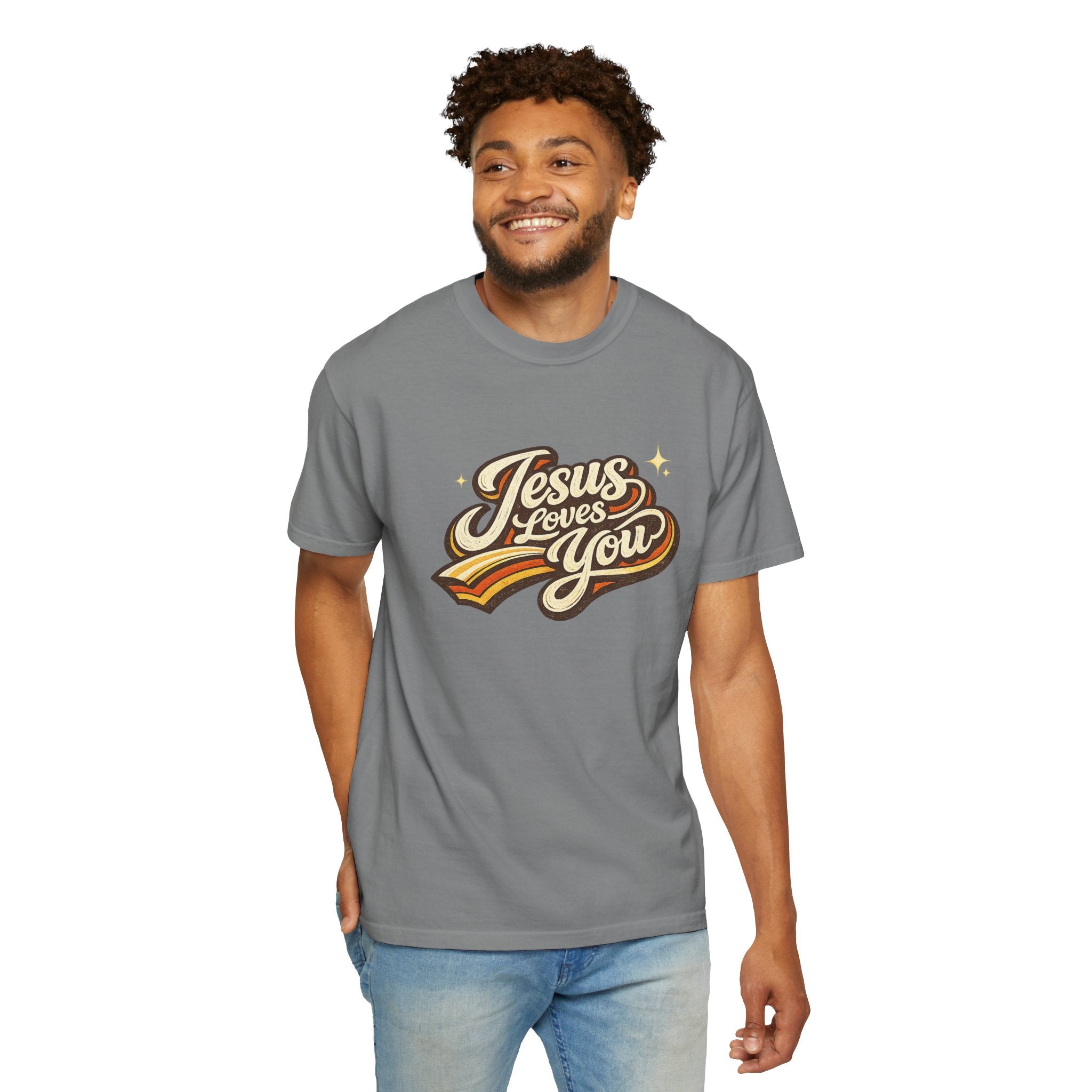 Unisex - Jesus Loves You "Love One Another" Comfort Colors T-Shirt