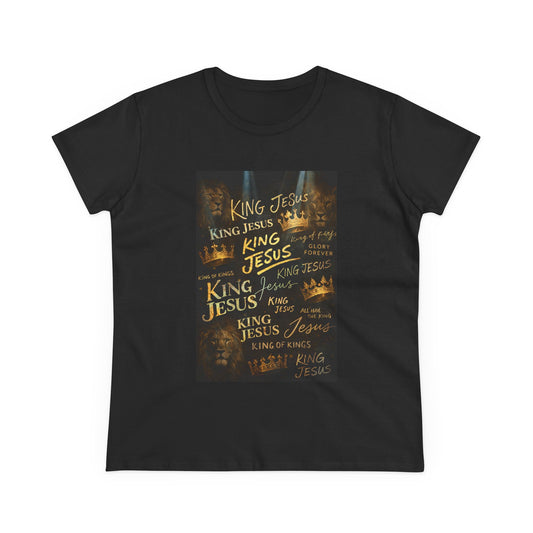 King of Kings Women’s Tee — Revelation 19:16 Christian Faith T-Shirt