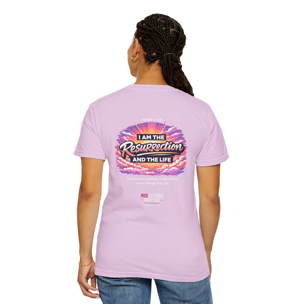 Christian Basketball — "He Is Rizzin'" Resurrection (Easter) -Unisex Comfort Colors