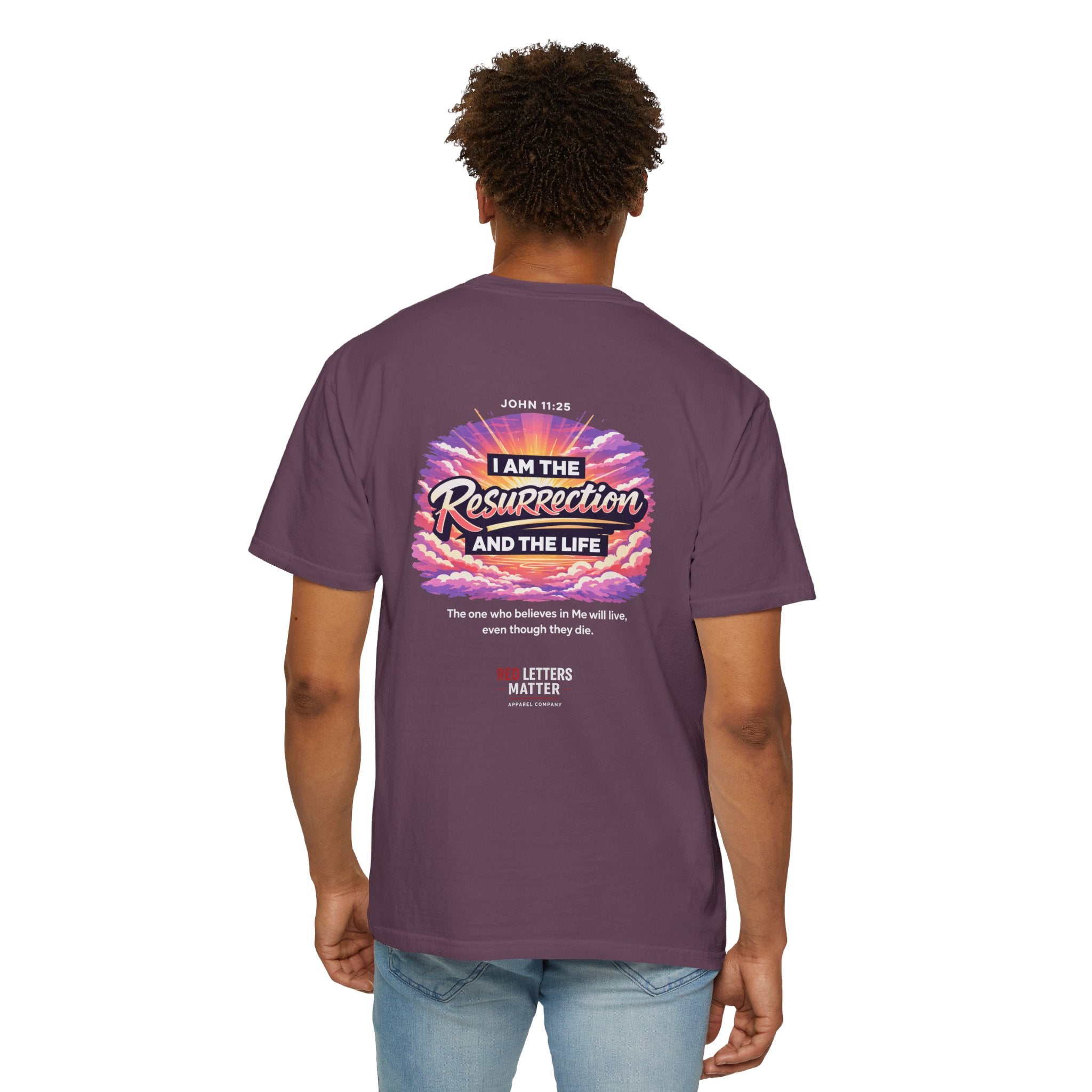 Christian Basketball — "He Is Rizzin'" Resurrection (Easter) -Unisex Comfort Colors
