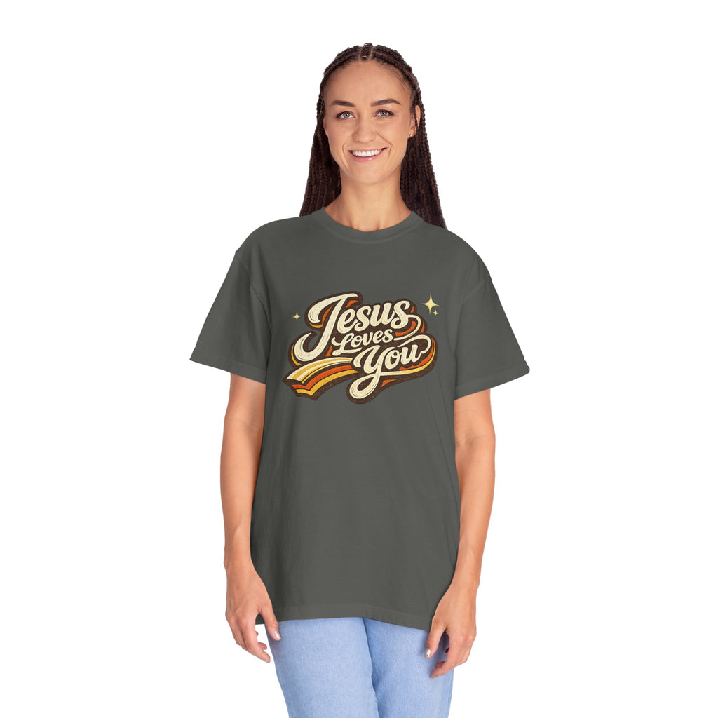 Unisex - Jesus Loves You "Love One Another" Comfort Colors T-Shirt