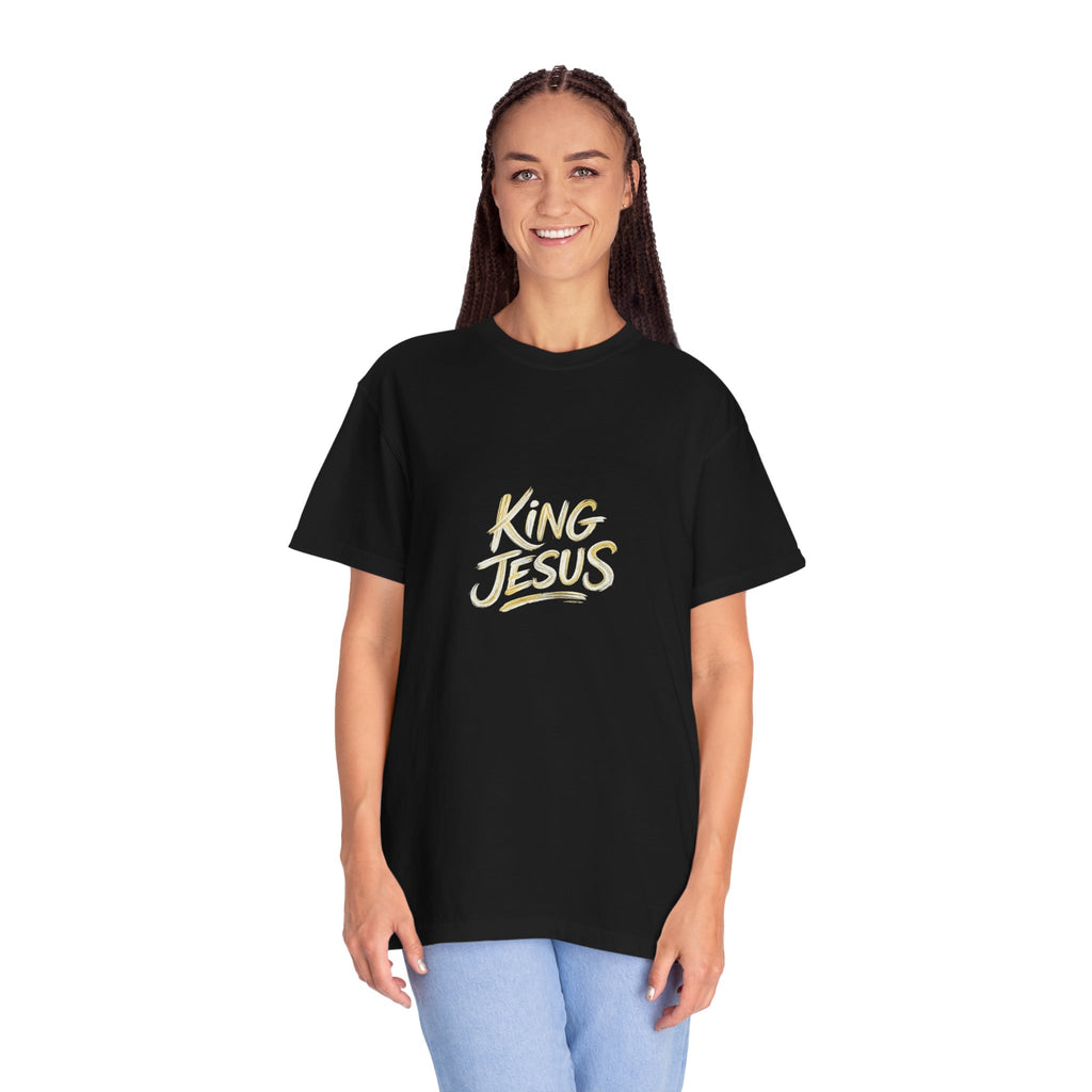 King Jesus T-Shirt — "All Hail King Jesus" - Comfort Colors - Unisex