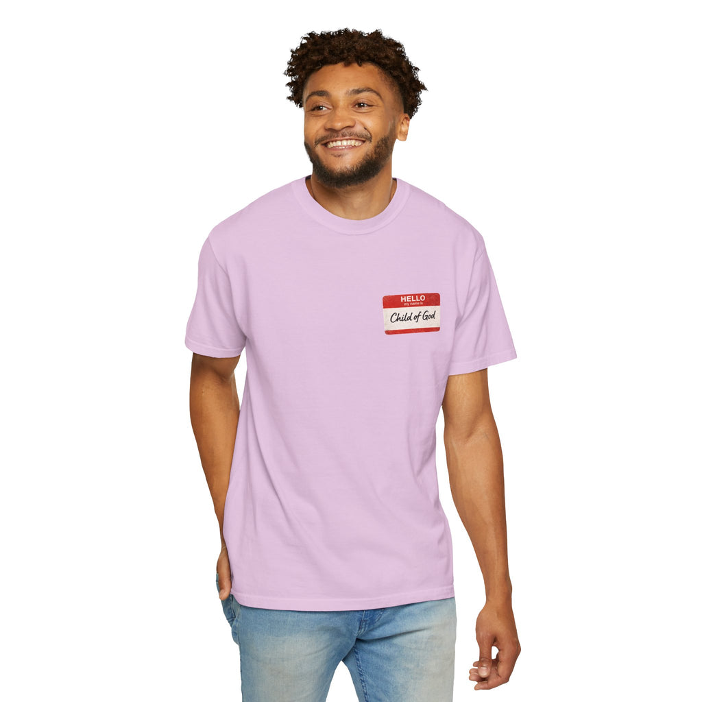 Red Letters Matter — "Child of God" - 1 John 3:1 - Comfort Colors Tee