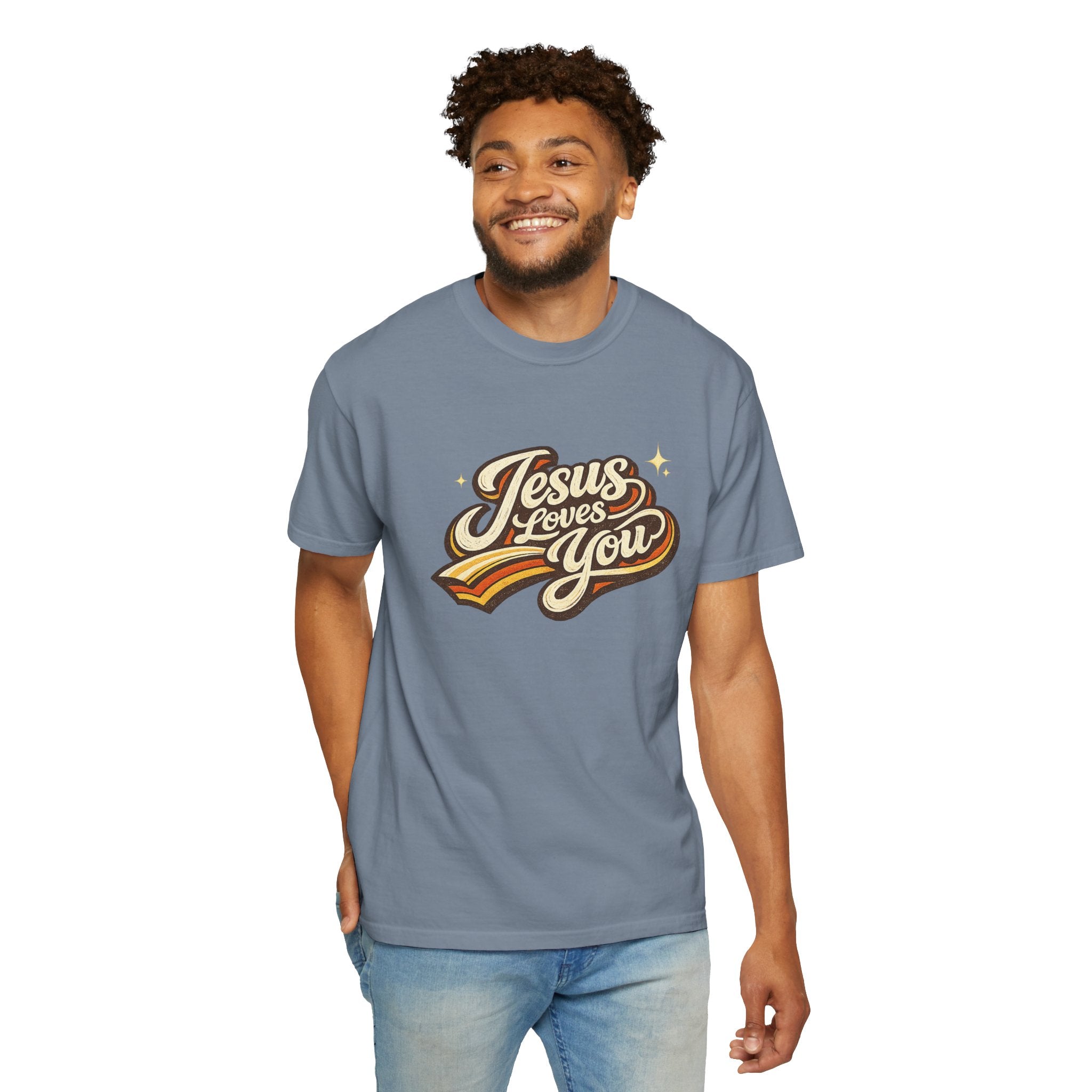 Unisex - Jesus Loves You "Love One Another" Comfort Colors T-Shirt