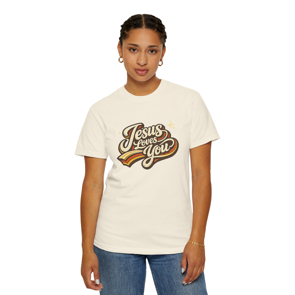 Unisex - Jesus Loves You "Love One Another" Comfort Colors T-Shirt