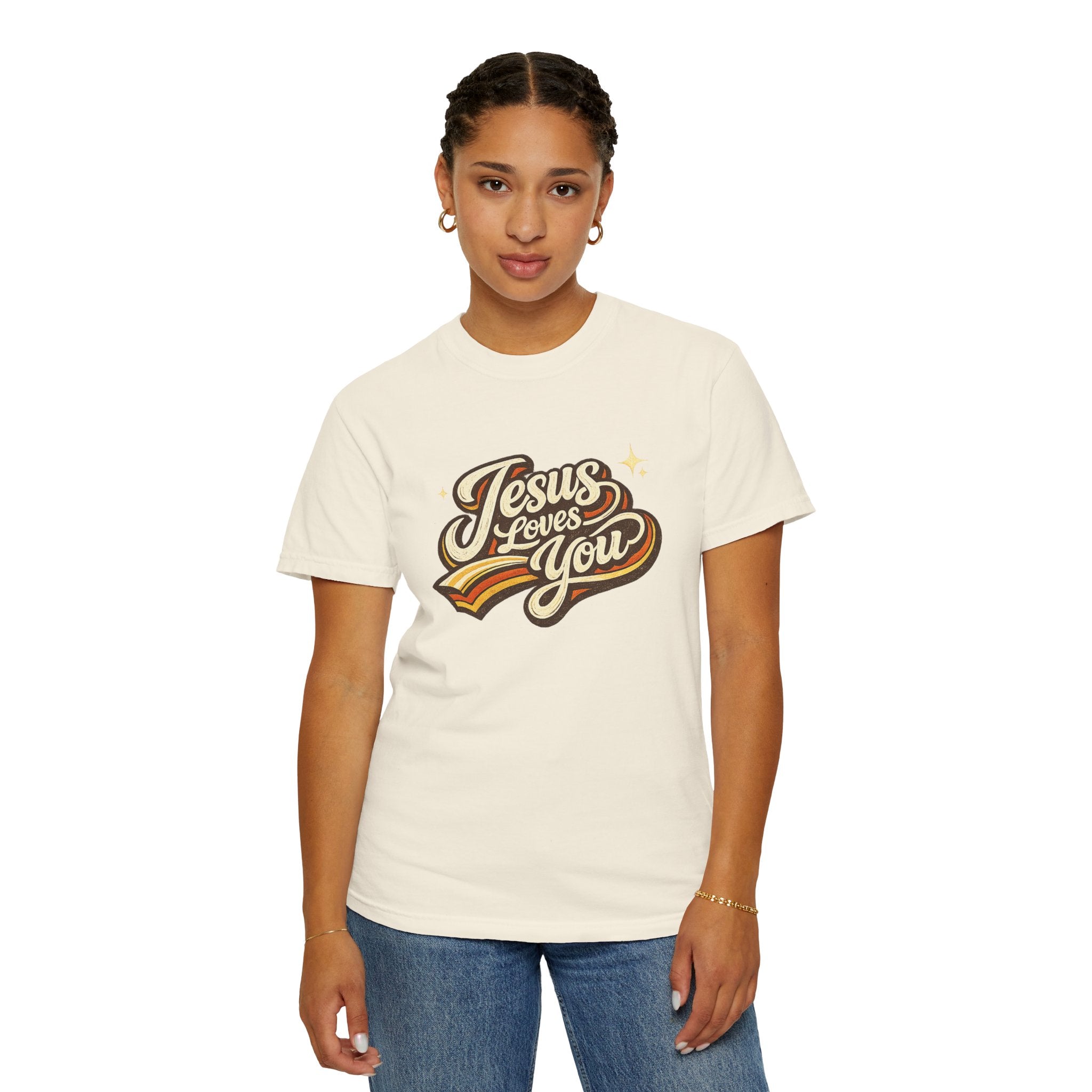 Unisex - Jesus Loves You "Love One Another" Comfort Colors T-Shirt