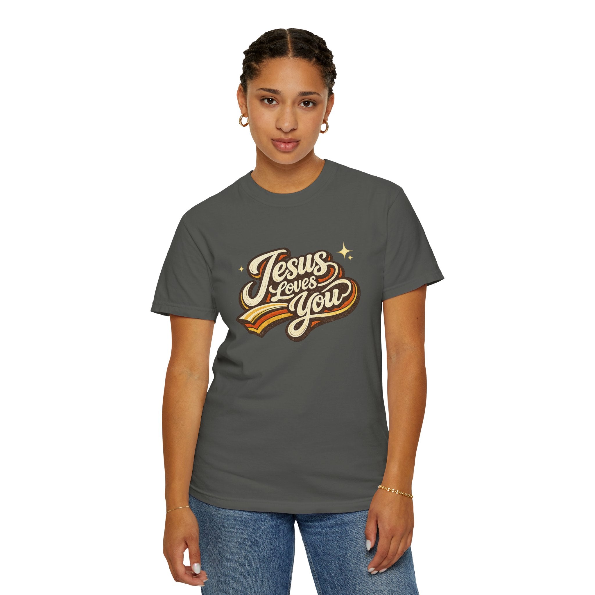 Unisex - Jesus Loves You "Love One Another" Comfort Colors T-Shirt