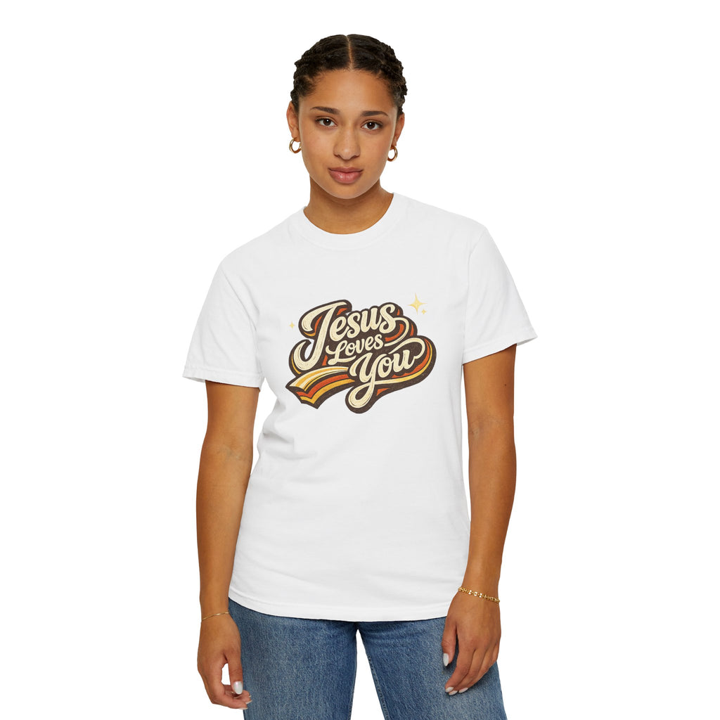 Unisex - Jesus Loves You "Love One Another" Comfort Colors T-Shirt
