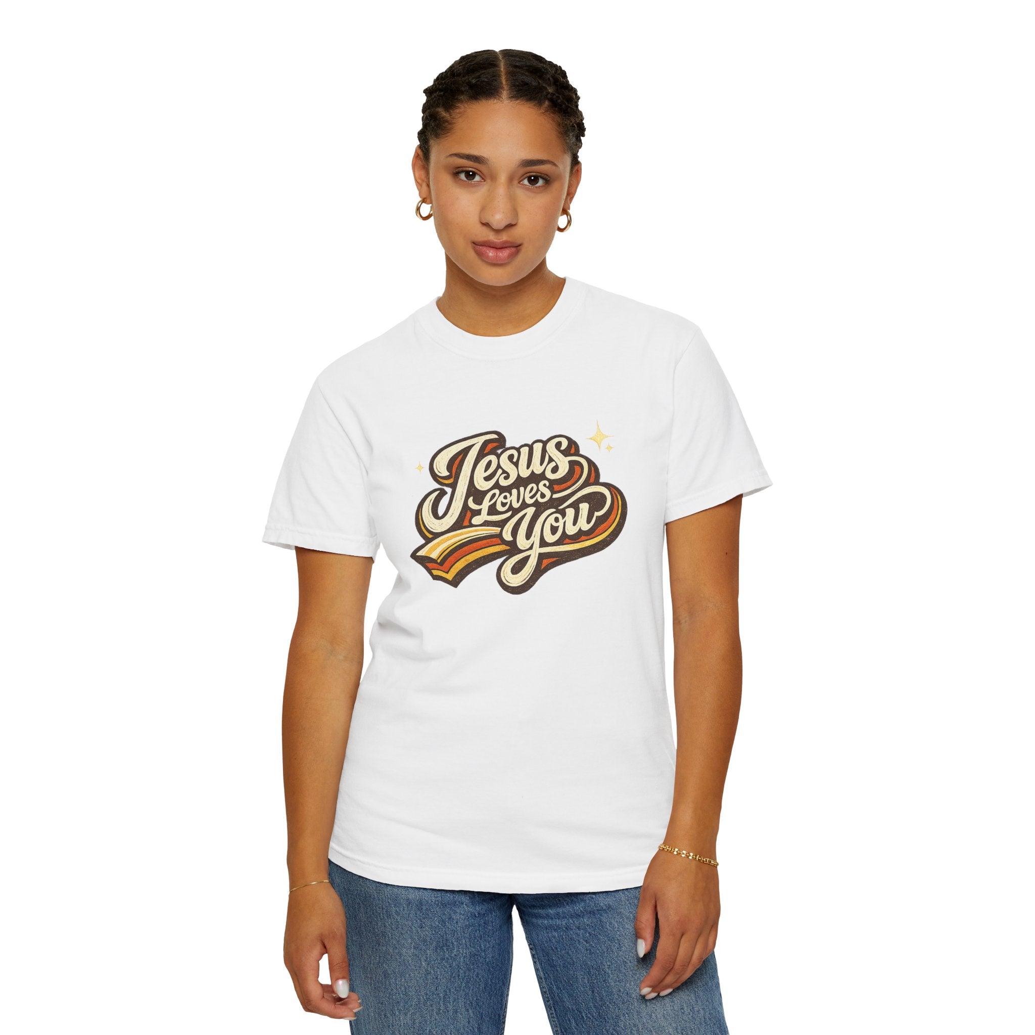 Unisex - Jesus Loves You "Love One Another" Comfort Colors T-Shirt