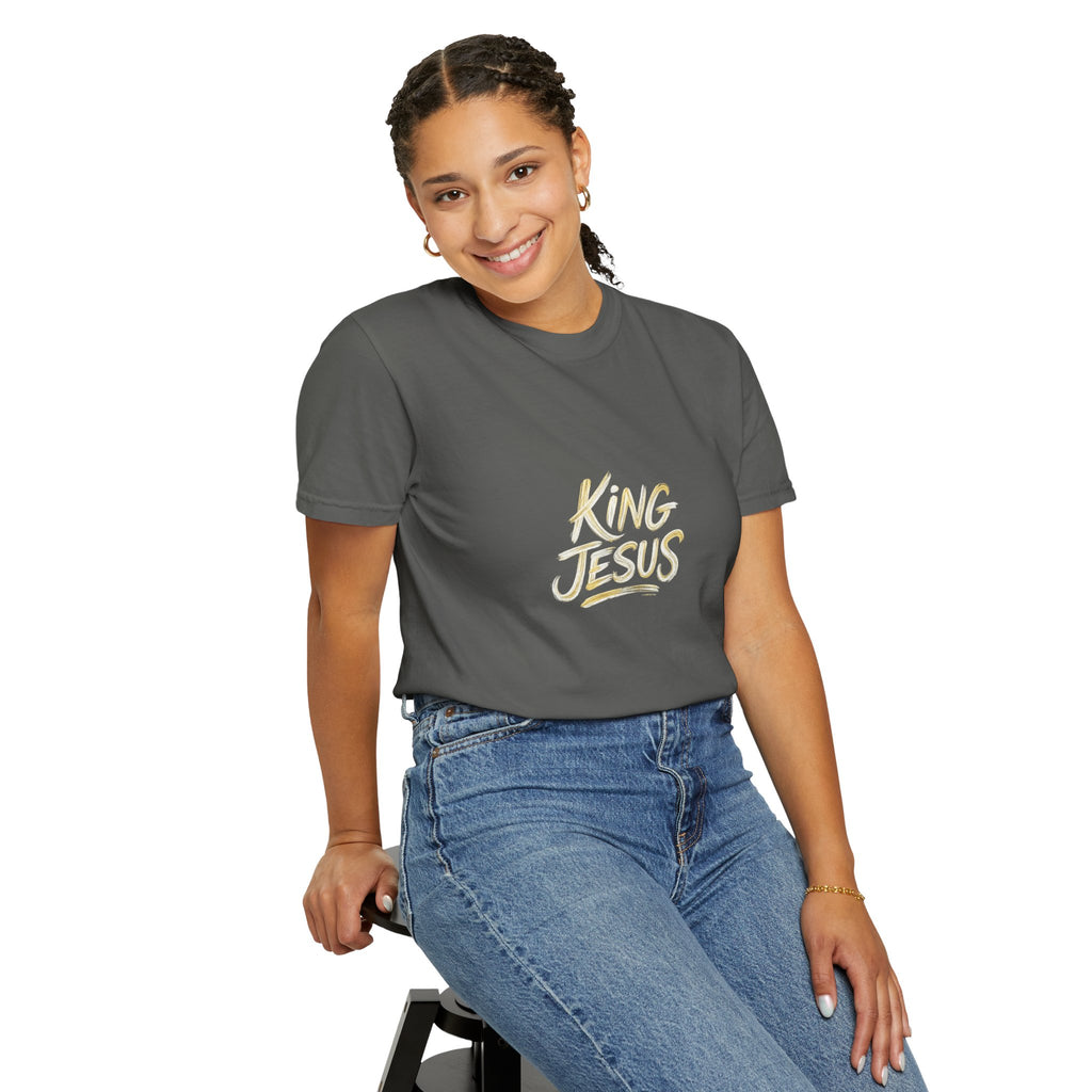 King Jesus T-Shirt — "All Hail King Jesus" - Comfort Colors - Unisex
