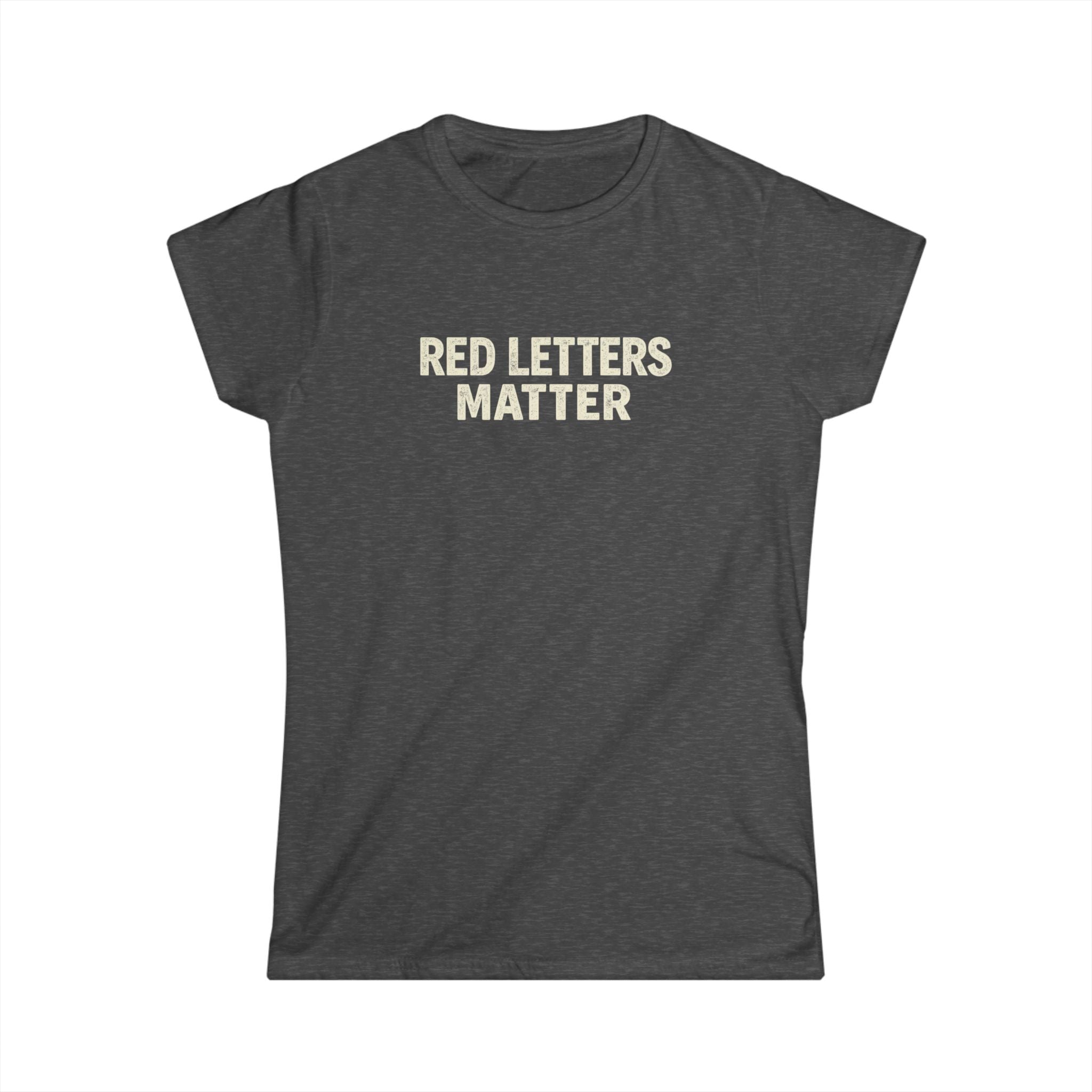 Women's Fit "Red Letters Matter" — Matthew 22:39 Christian - Gildan 64000L T‑Shirt