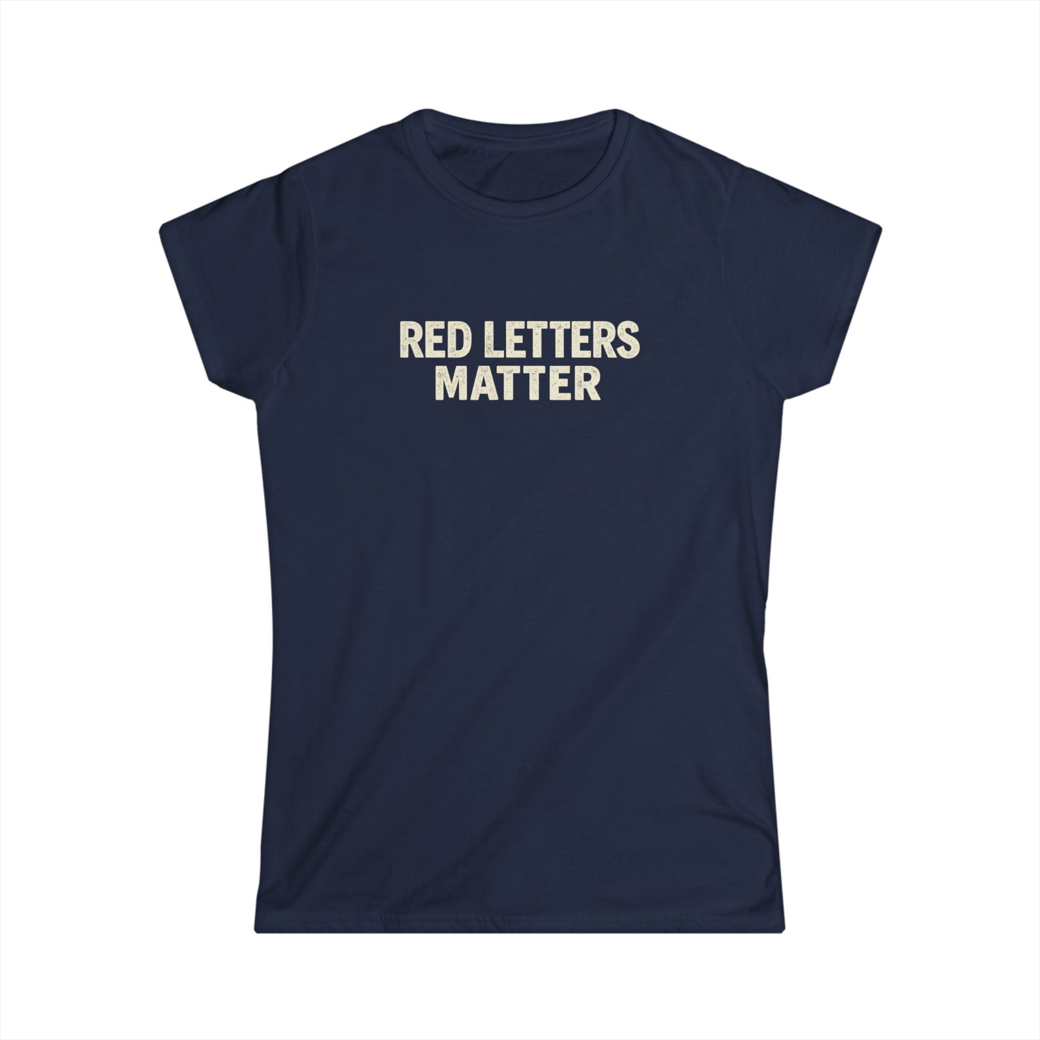 Women's Fit "Red Letters Matter" — Matthew 22:39 Christian - Gildan 64000L T‑Shirt