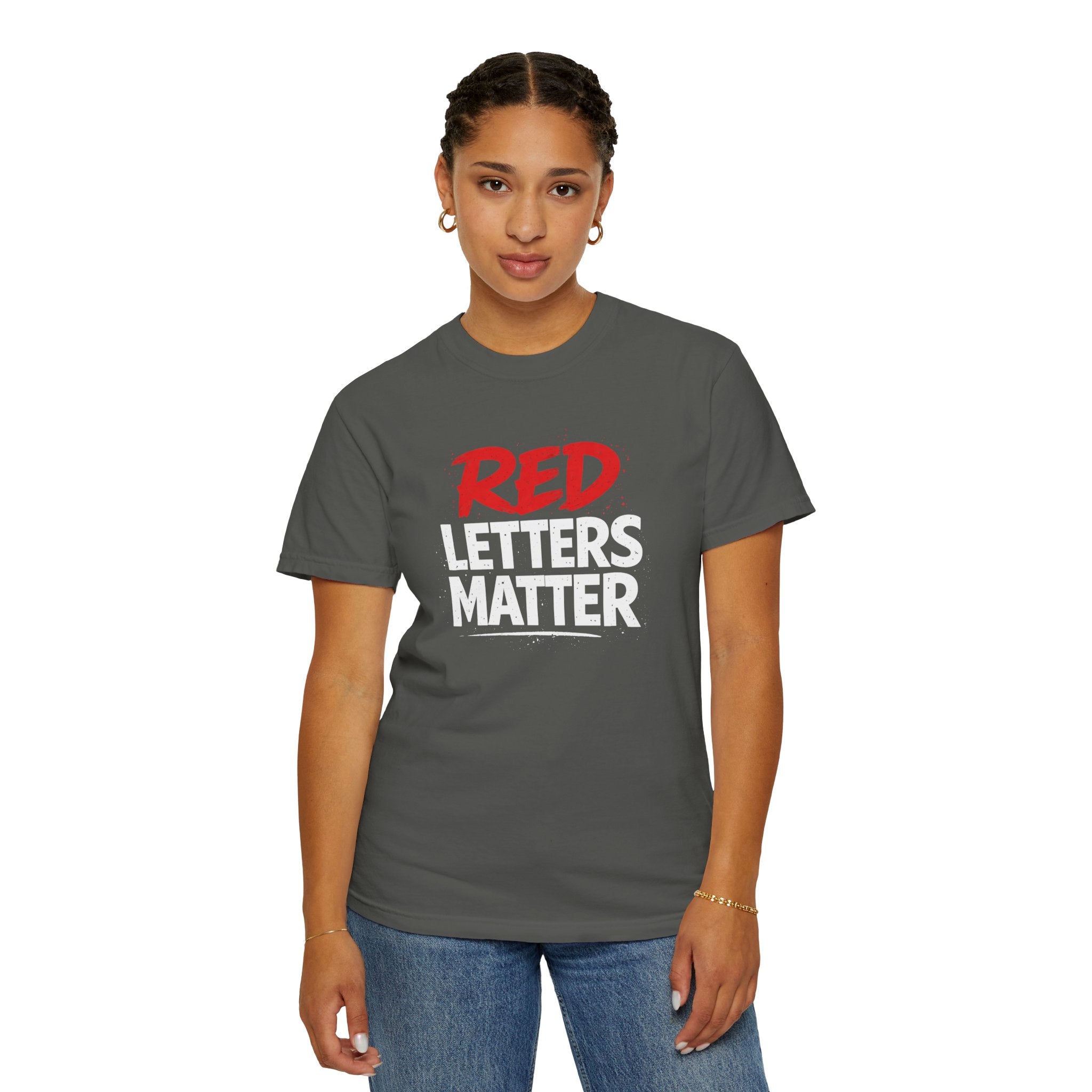 Red Letters Matter - Matthew 5:16 - Inspirational T-Shirt — Unisex Comfort Colors Tee