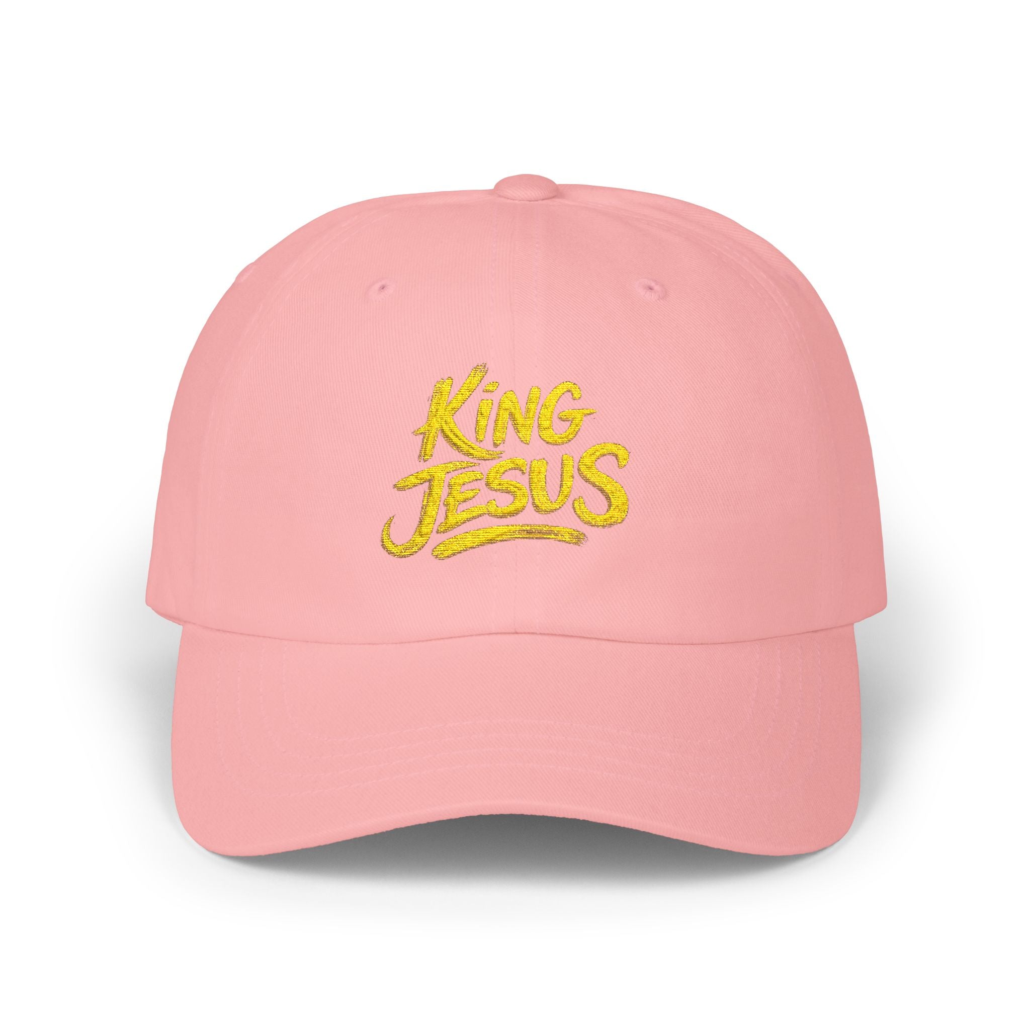 Camo Dad Cap — "King Jesus" Embroidered Christian Baseball Hat