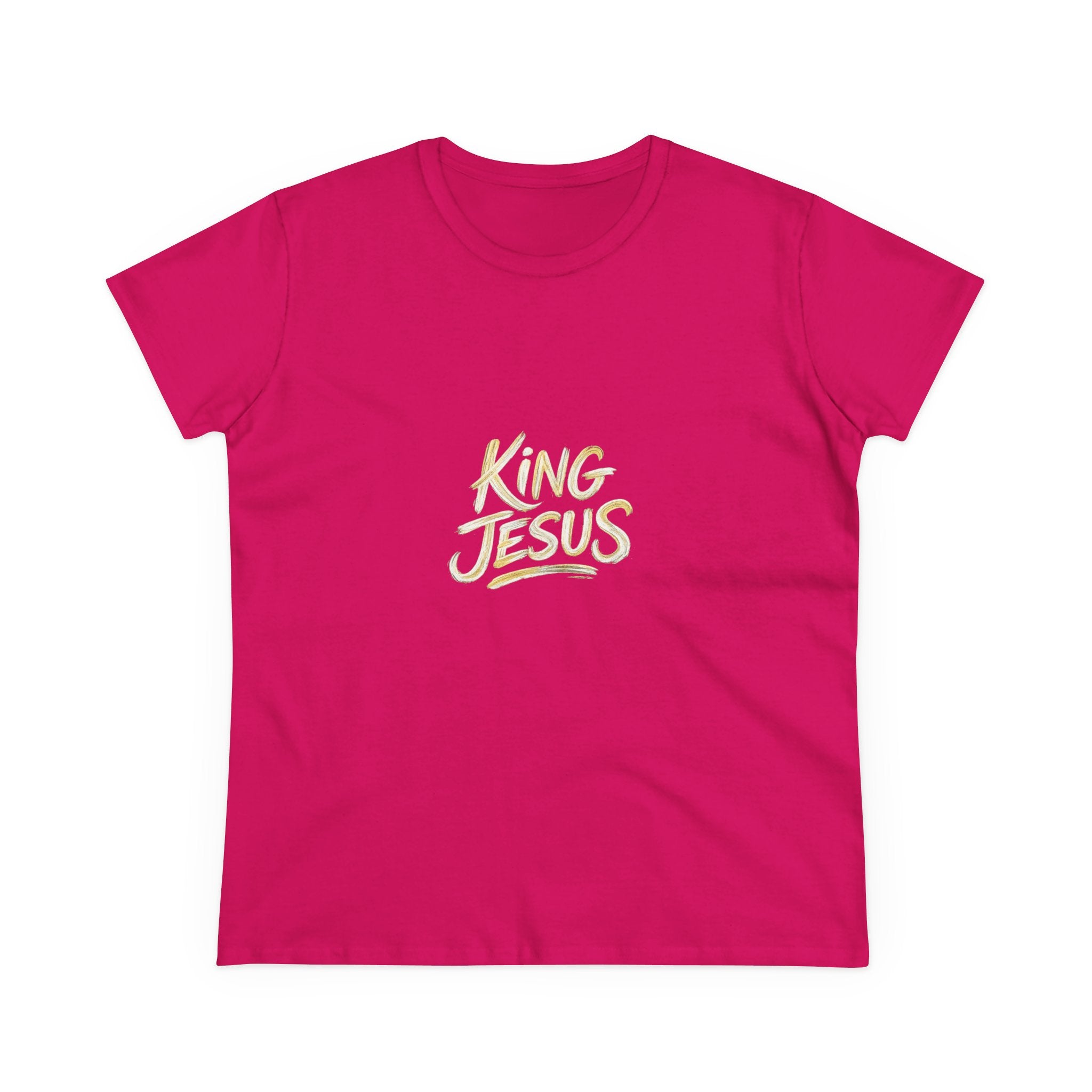Women's King Jesus T-Shirt — "All Hail King Jesus" Christian Faith Tee