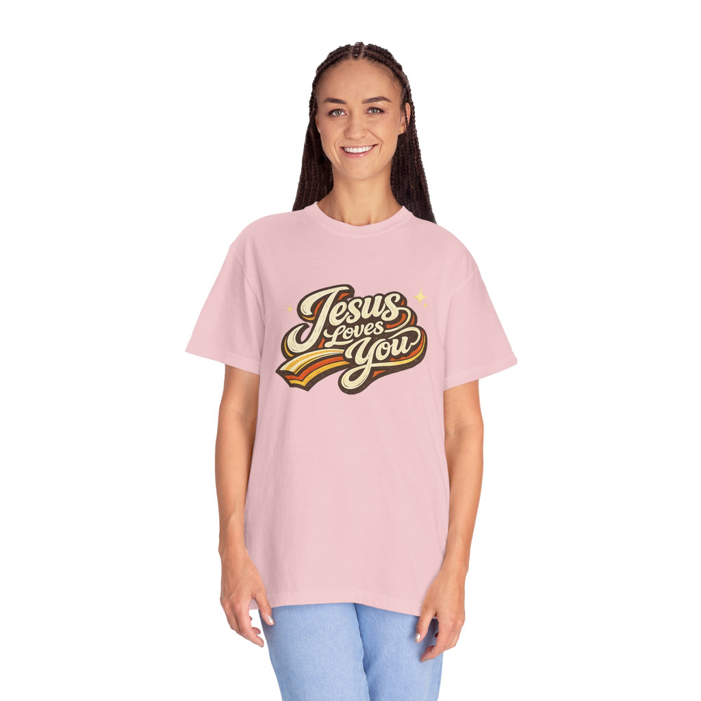 Unisex - Jesus Loves You "Love One Another" Comfort Colors T-Shirt
