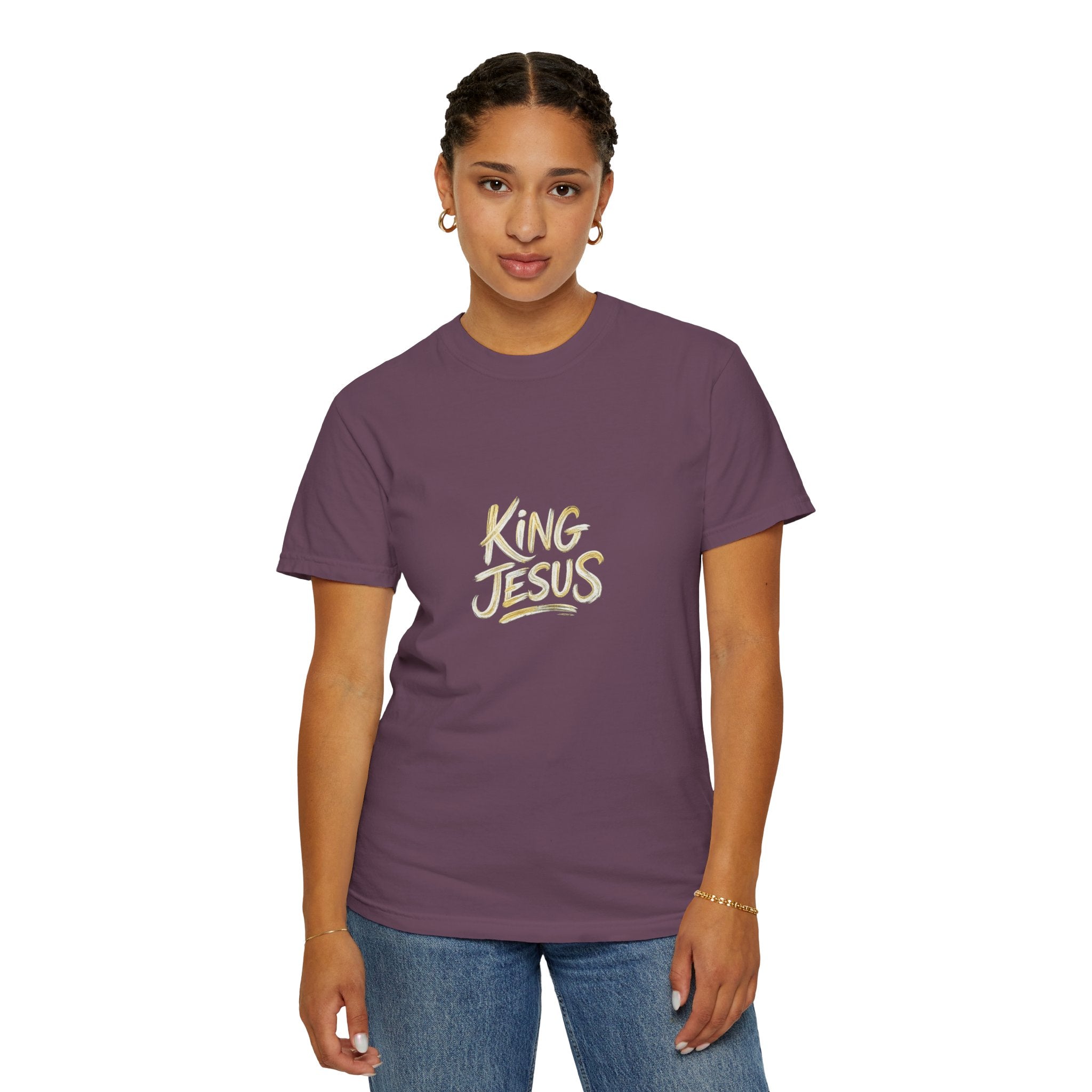 King Jesus T-Shirt — "All Hail King Jesus" - Comfort Colors - Unisex