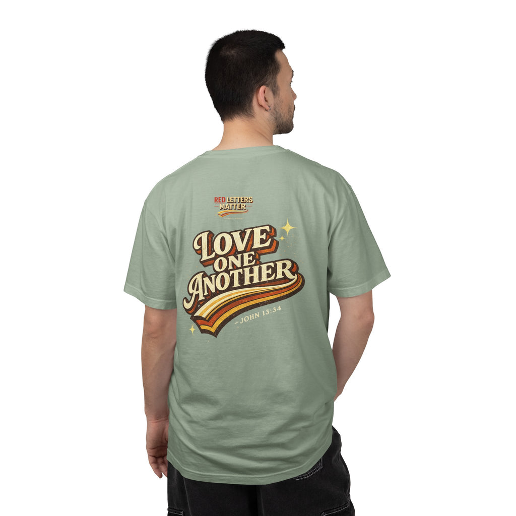 Unisex - Jesus Loves You "Love One Another" Comfort Colors T-Shirt