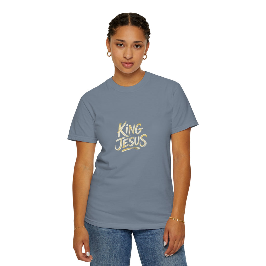King Jesus T-Shirt — "All Hail King Jesus" - Comfort Colors - Unisex
