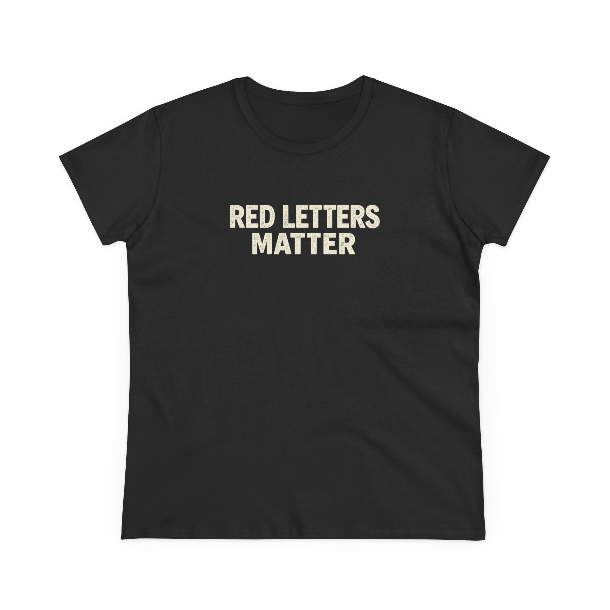 Women's Christian Scripture Gildan Tee— "Red Words Still Speak" (Matthew 24:35)