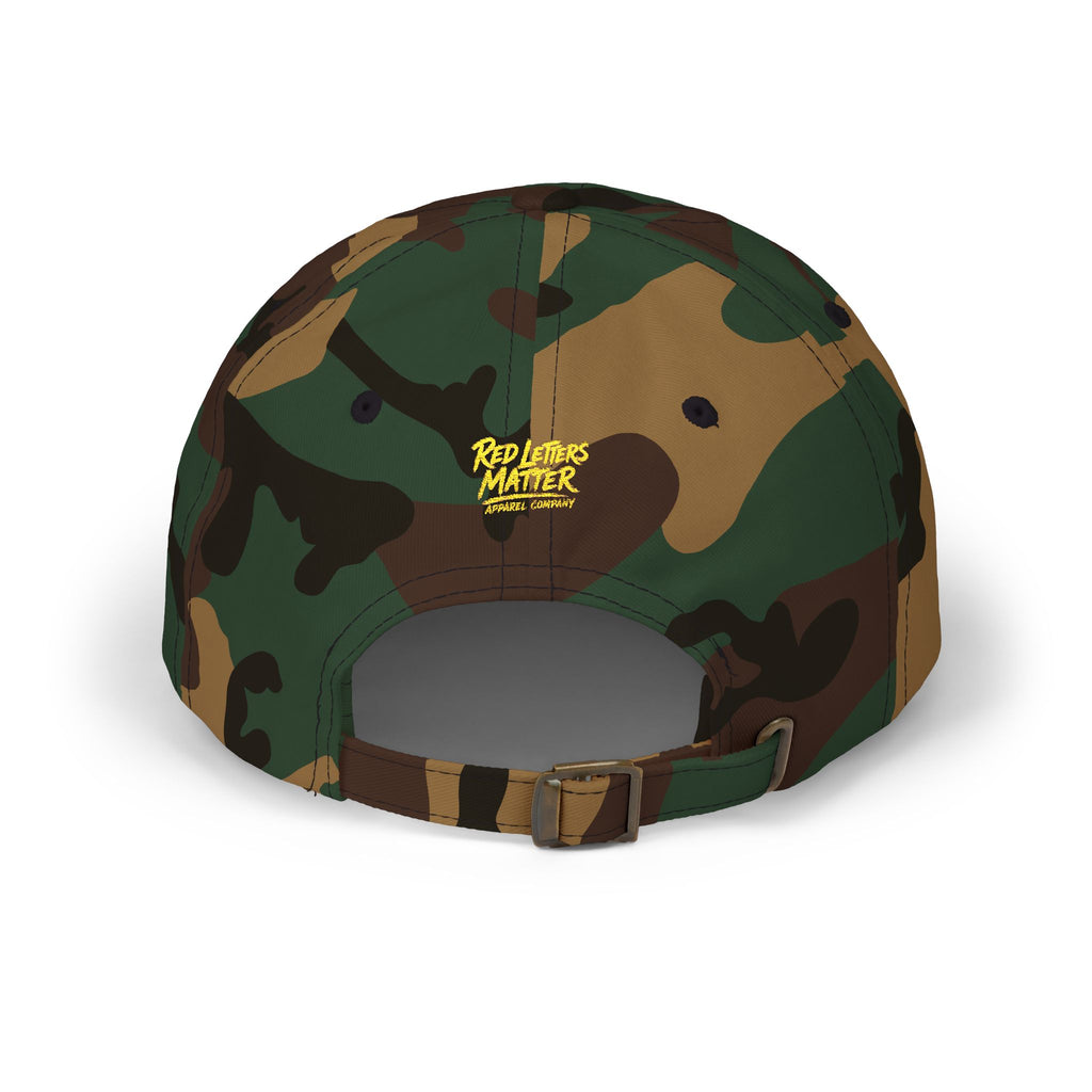 Camo Dad Cap — "King Jesus" Embroidered Christian Baseball Hat