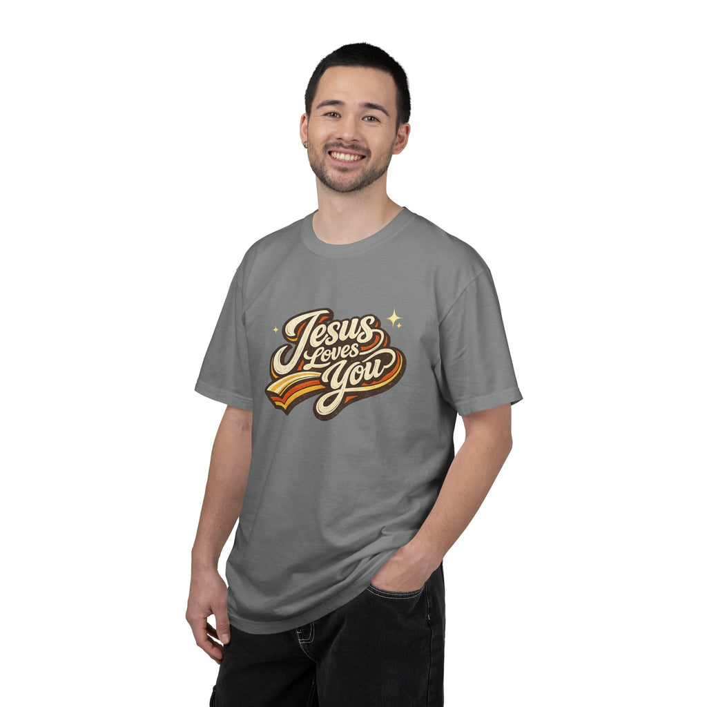 Unisex - Jesus Loves You "Love One Another" Comfort Colors T-Shirt
